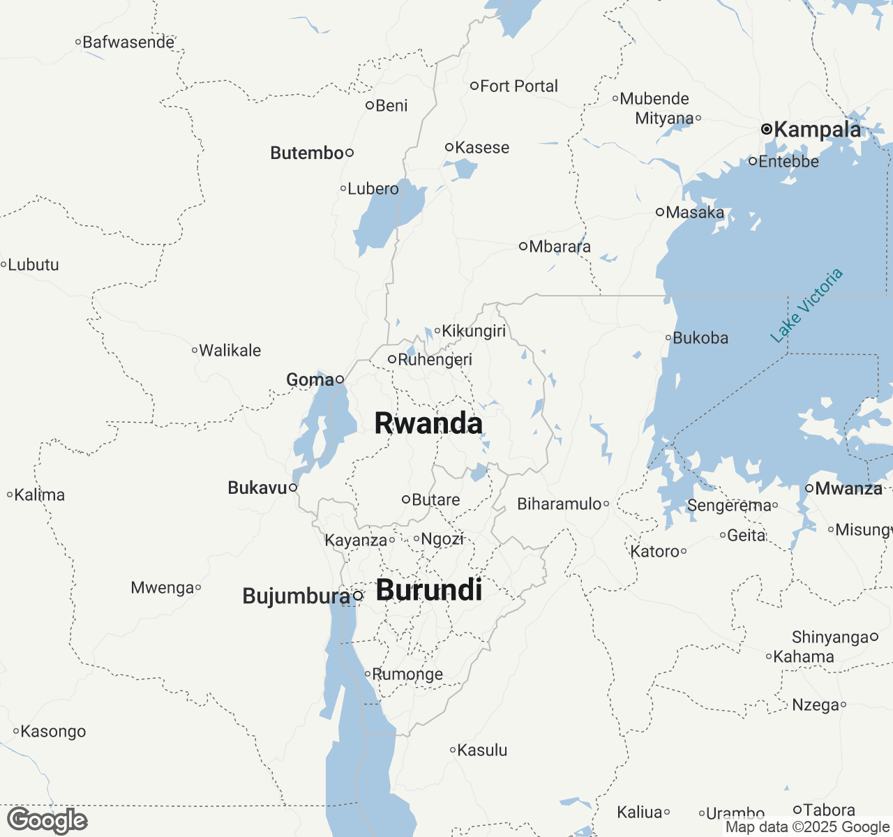 Map of Rwanda